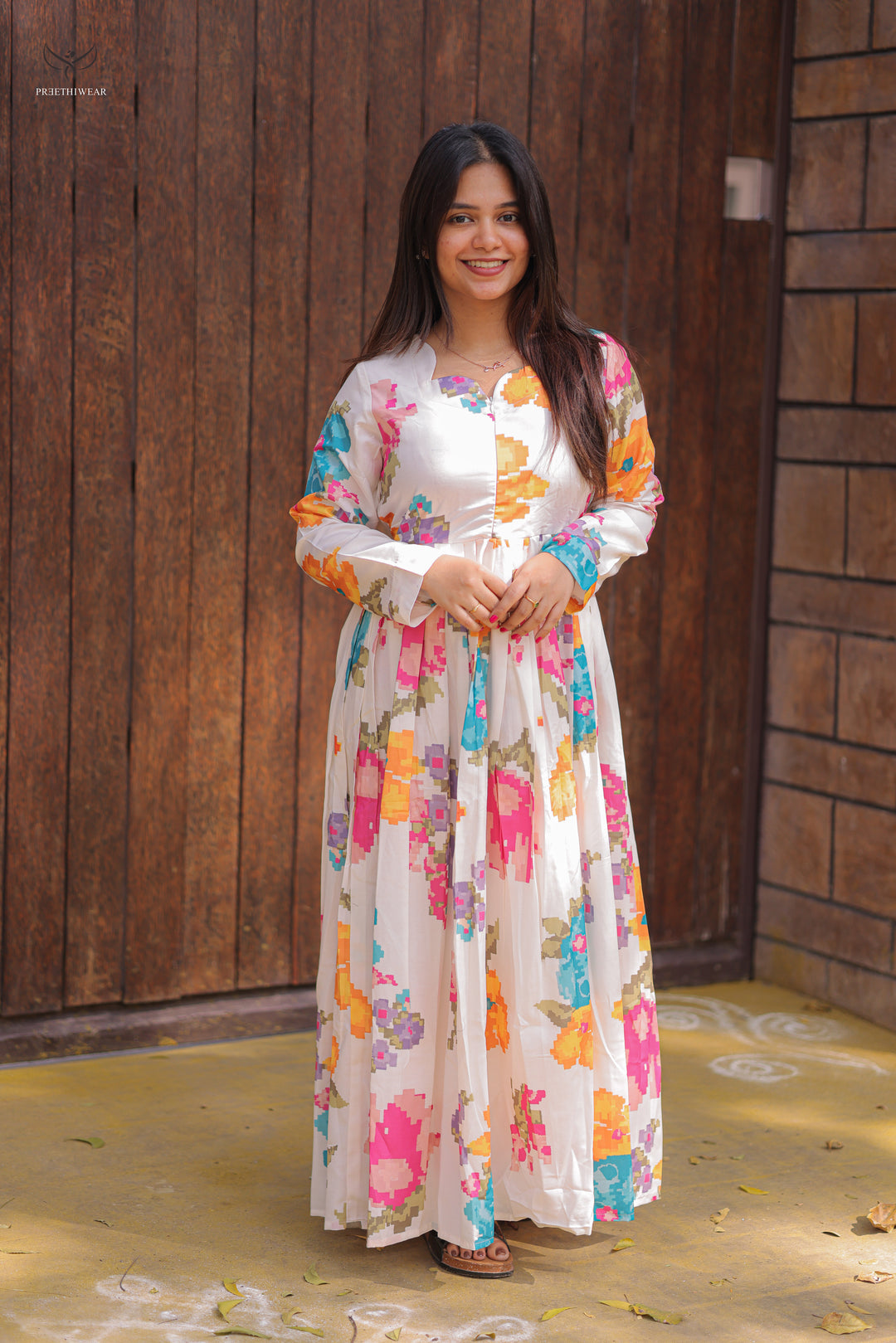 Floral Printed Maternity Dress