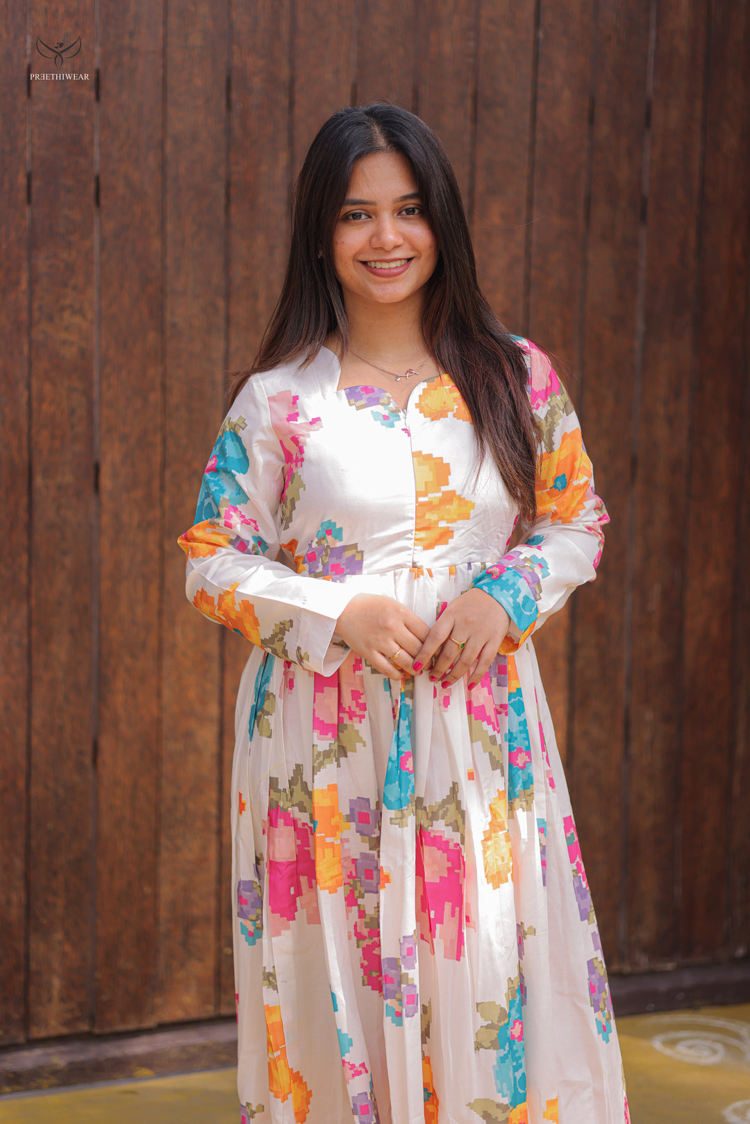 Floral Printed Maternity Dress