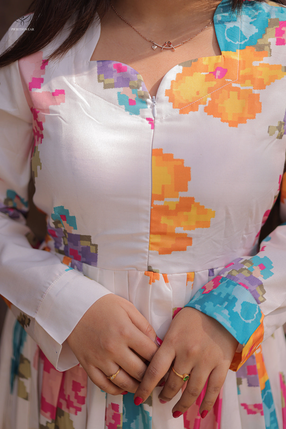 Floral Printed Maternity Dress